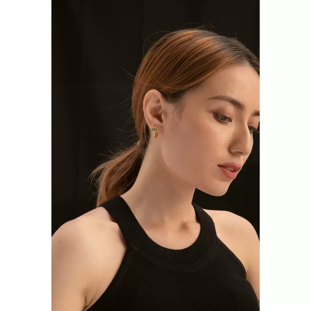 Child of Wild Viper Earrings 14K Gold Plt hoops